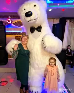 АНИМАТОР БЕЛЫЙ МЕДВЕДЬ МИШКА ЧЕБУРАШКА ГОРИЛЛА ЛАБУБУ РОСТОВЫЕ КУКЛЫ БУМАЖНОЕ ШОУ В БРЕСТ КОБРИН И ОБЛАСТЬ