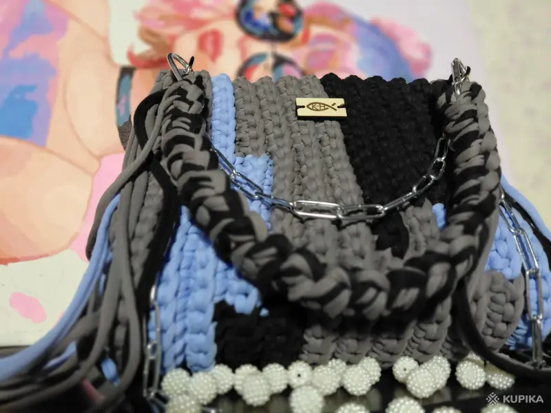 Сумочка вязаная из трикотажной пряжи - Вся Беларусь - 244240 - Доска объявлений Kupika.by - Фото 4