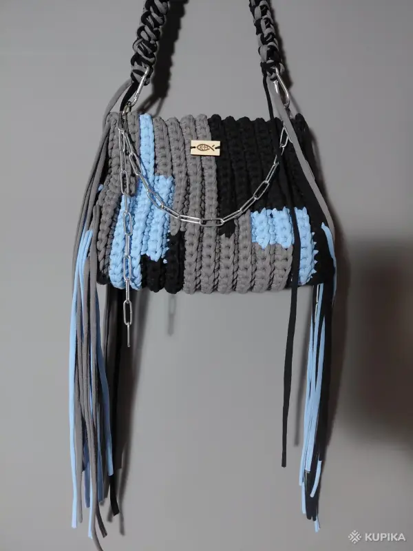 Сумочка вязаная из трикотажной пряжи - Вся Беларусь - 244240 - Доска объявлений Kupika.by - Фото 2