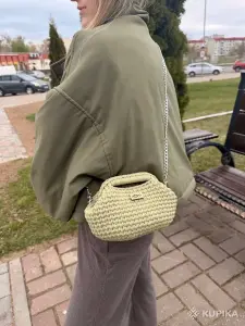 Сумочка мини на фермуаре