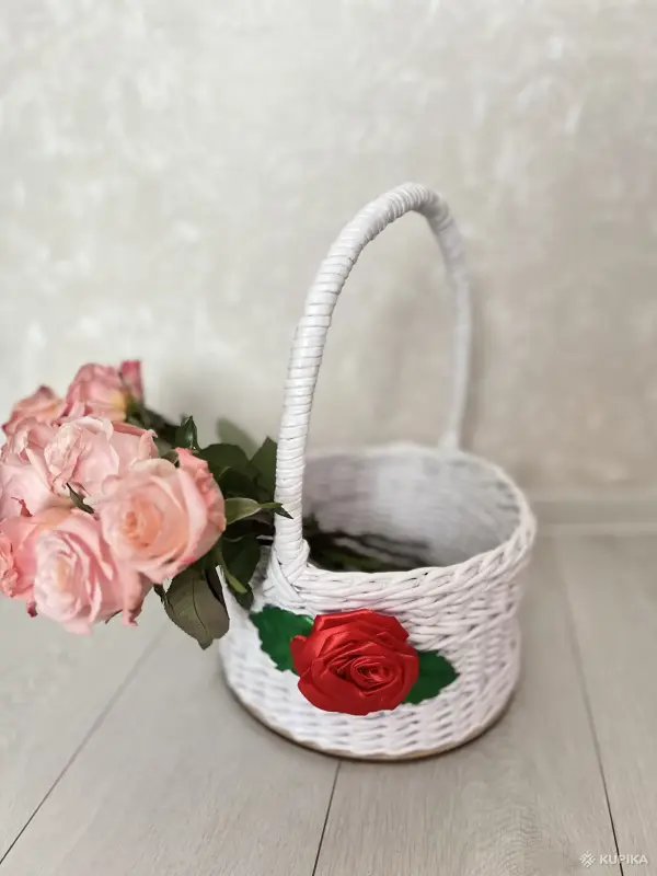 Handmade изделия - Корзинка с ручкой - Калинковичи Корзинка с ручкой - Калинковичи - 243791 - Доска объявлений Kupika.by
