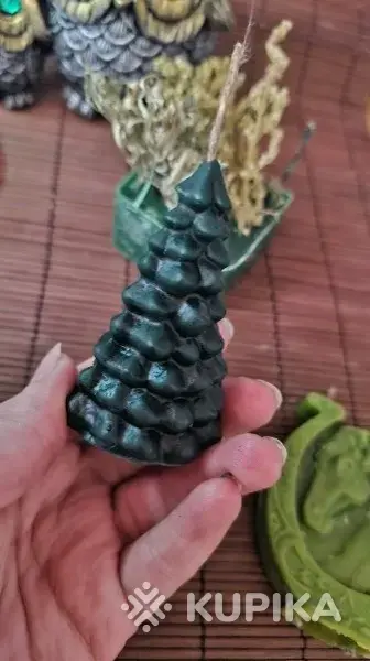 Свечи восковые Совушка, метла, ёлочка