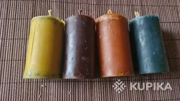 Свечи восковые столбики