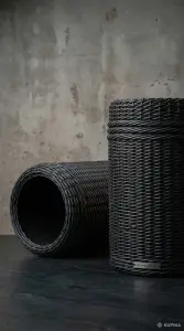 Кашпо конус из ротанга 40 литров!