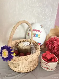 Корзина круглая Пасхальная