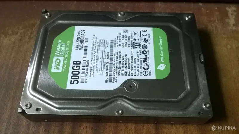Жесткий диск WD Caviar Green 500Гб (WD5000AADS)
