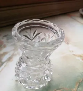 Вазочка мини хрусталь Чехословакия (?)