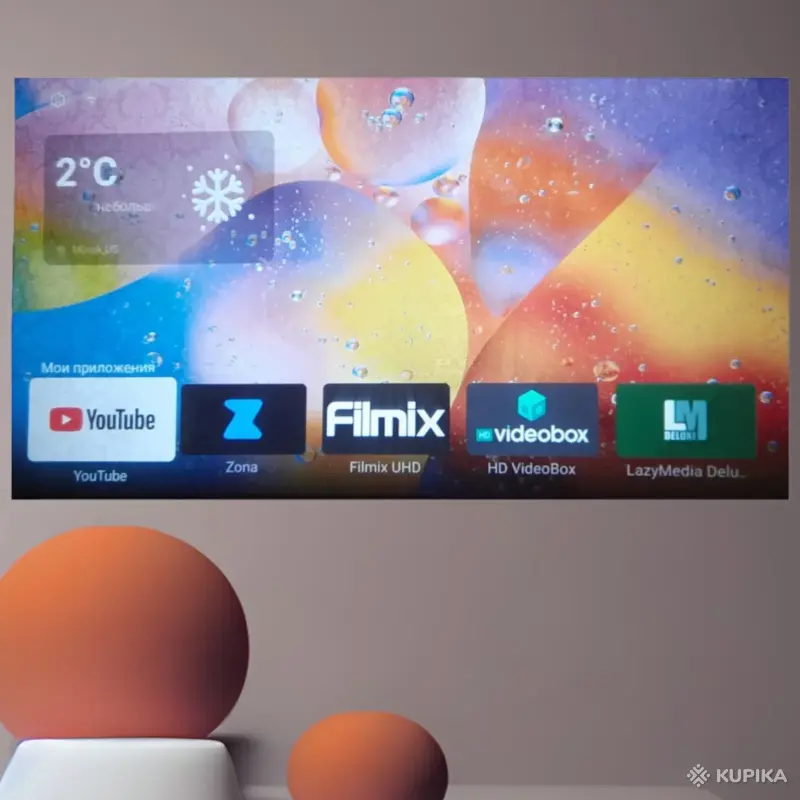 Проекторы - Смарт проектор + TV Box приставка HD Android PROJECTOR R3 - Вся Беларусь - Фото 2 Смарт проектор + TV Box приставка HD Android PROJECTOR R3 - Вся Беларусь - 248134 - Доска объявлений Kupika.by - Фото 2