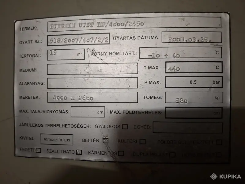 Емкость для ферментации UPST LF/4000/2450 - Вся Беларусь - 247605 - Доска объявлений Kupika.by - Фото 2