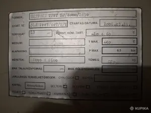 Емкость для ферментации UPST LF/4000/2450