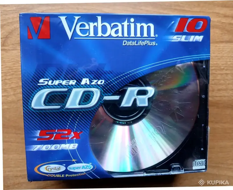 ЧИСТЫЕ диски Verbatim CD-R и CD-RW в упаковке