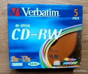 ЧИСТЫЕ диски Verbatim CD-R и CD-RW в упаковке