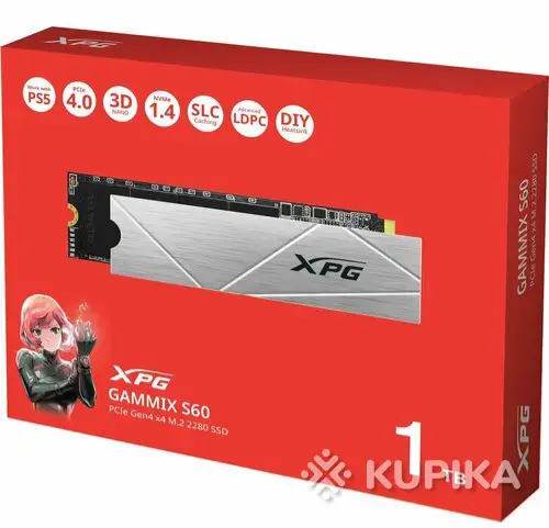 SSD ADATA XPG Gammix S60 Blade 1TB AGAMMIXS60-1T-CS накопитель - Вся Беларусь - 247594 - Доска объявлений Kupika.by - Фото 2