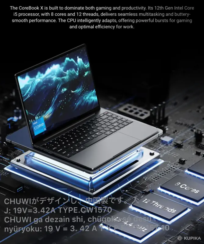 Ноутбук 2026CHUWIがデザインし、中国製です。入力: 19V=3.42A TYPE.CW1570 Intel Core I5 Windows 11 512GB 64GB - Вся Беларусь - 249079 - Доска объявлений Kupika.by - Фото 3