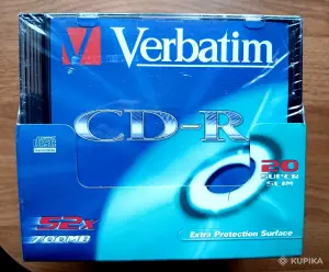 ЧИСТЫЕ диски Verbatim CD-R и CD-RW в упаковке