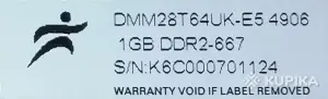 Карта оперативной памяти 1Gb DDR2