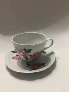 Кружка с блюдцем винтажная KAHLA