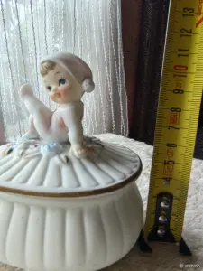 Винтажная неглазурованная шкатулка