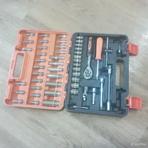 Набор инструментов ISMA с трещоткой (1/4", 53 предмета)