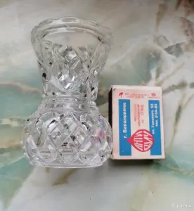 Вазочка мини хрусталь Чехословакия (?)
