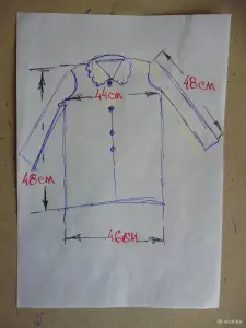 Блузка белая, школьная для девочки
