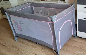 Манеж-кровать Caretero для сна и игры, рисунок Единорожки, состояние отличное