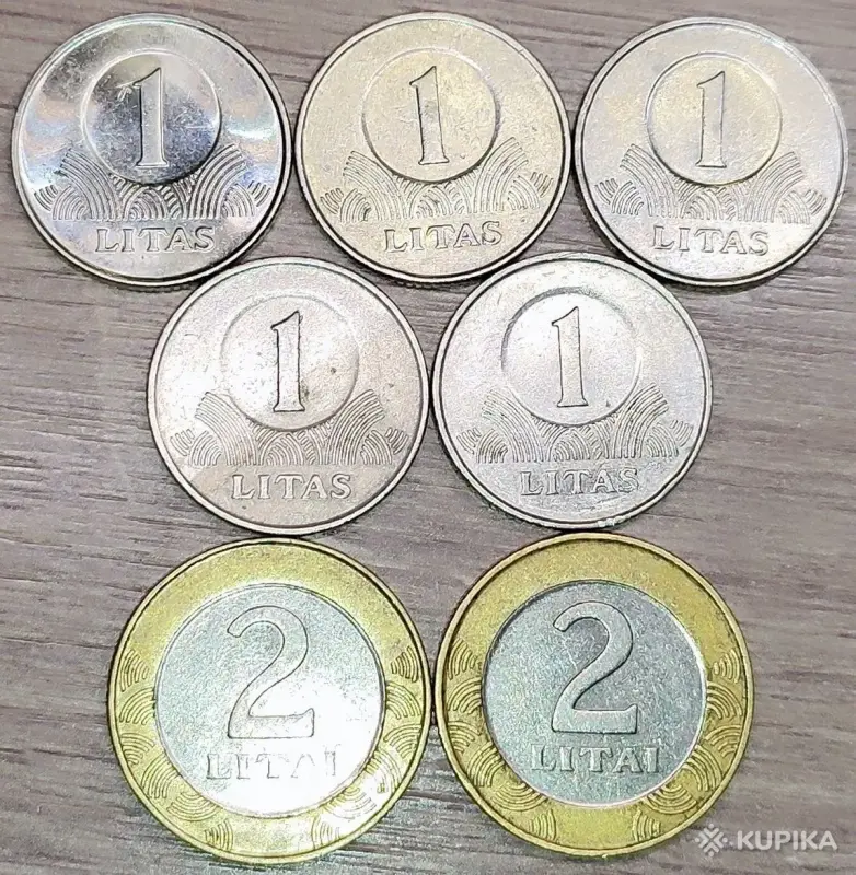 1, 2 лит 1999-2008 (Litai) Литва