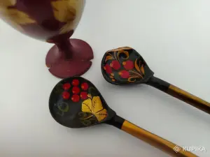 Декоративная посуда из дерева. СССР.