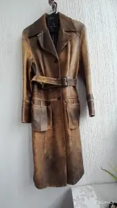 Кожаный плащ