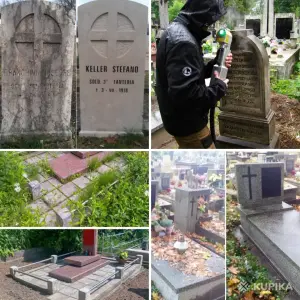 Обновление букв и портретов на памятнике | Позолота (Минск)