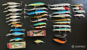 воблеры RAPALA + спиннинг + коробка
