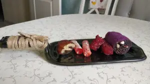 Оригинальная тарелка из винной бутылки