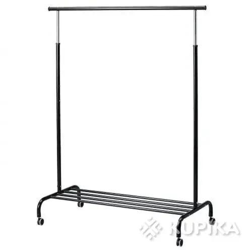 Вешалка-стойка напольная IKEA(на колесиках),серая