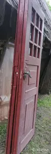 Дверь двойная деревянная, б.у для дома