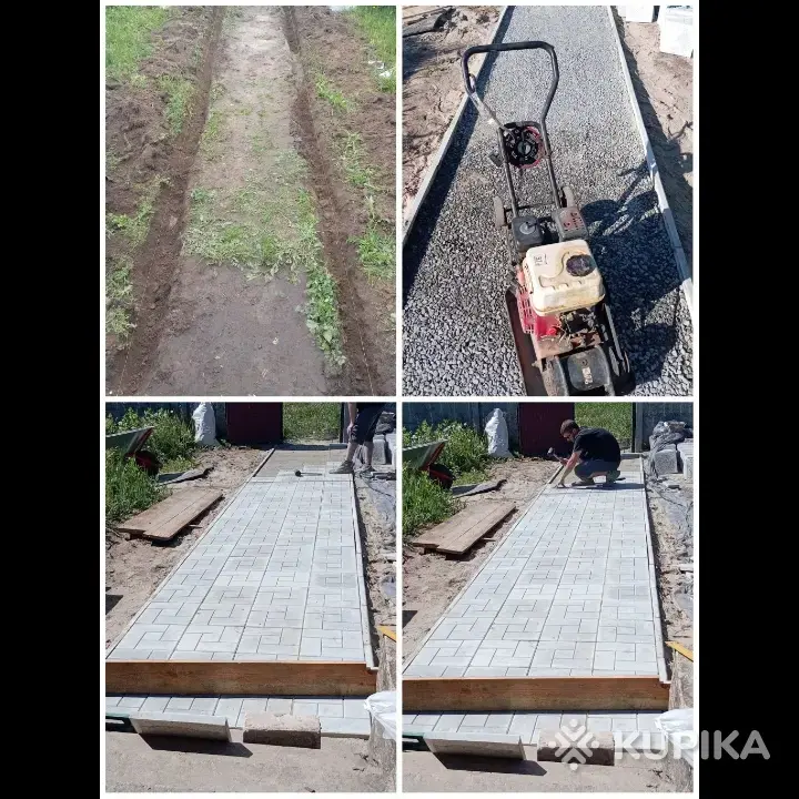 Укладка тротуарной плитки, брусчатки - Благоустройства - Вся Беларусь - Фото 2 Благоустройства - Вся Беларусь - 251647 - Доска объявлений Kupika.by - Фото 2