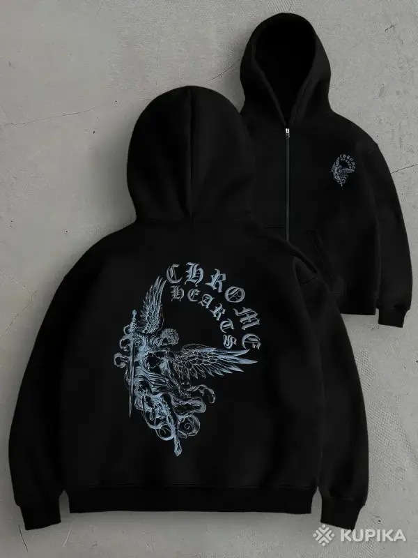 Мужская верхняя одежда - Зип худи оверсайз с принтом Chrome Hearts - Вся Беларусь Зип худи оверсайз с принтом Chrome Hearts - Вся Беларусь - 252728 - Доска объявлений Kupika.by
