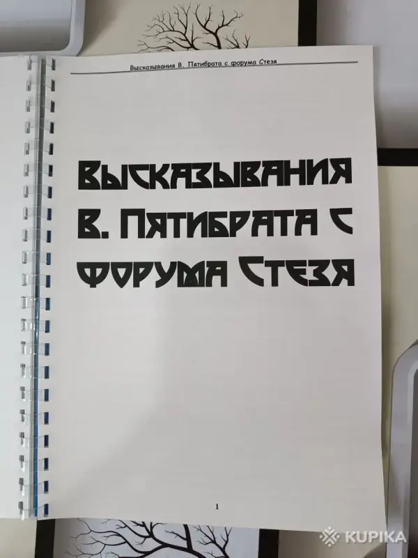 [КНИГА] ВЛАДИМИР ПЯТИБРАТ. ГЛУБИННАЯ ИНФА C ФОРУМА СТЕЗЯ - Вся Беларусь - 251187 - Доска объявлений Kupika.by - Фото 3