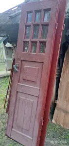 Дверь двойная деревянная, б.у для дома