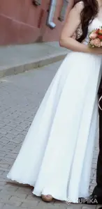 Свадебное платье легкое айвори Чехия