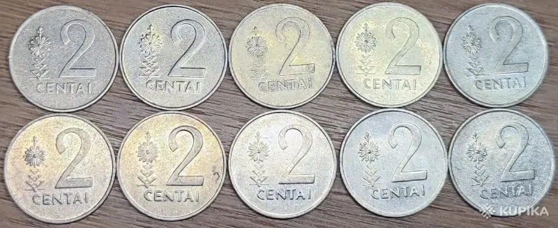 1, 2, 5 центов 1991 (Centai) Литва - Вся Беларусь - 251433 - Доска объявлений Kupika.by - Фото 5