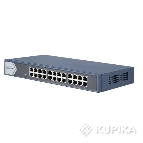 Коммутатор Hikision Ds-3EO524-E(B) 24 Gigabit RJ45 ports 19 inch Rack Unmanag