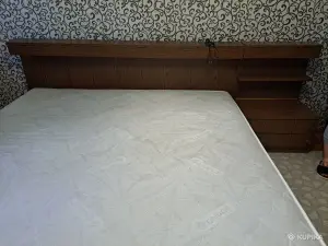 Кровать+матрас б.у, размеры: 1.85см-2.05см