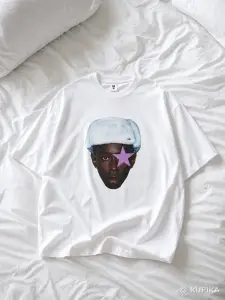 Футболка оверсайз с принтом y2k tyler the creator