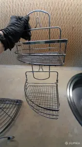 Полка угловая из нержавейки(тяжелая, без дефектов)