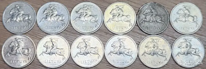 1, 2, 5 центов 1991 (Centai) Литва - Вся Беларусь - 251433 - Доска объявлений Kupika.by - Фото 4