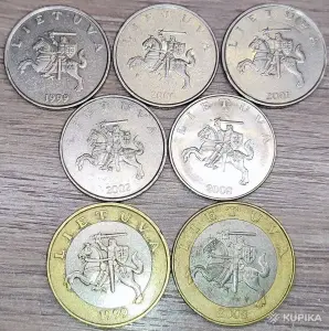 1, 2 лит 1999-2008 (Litai) Литва