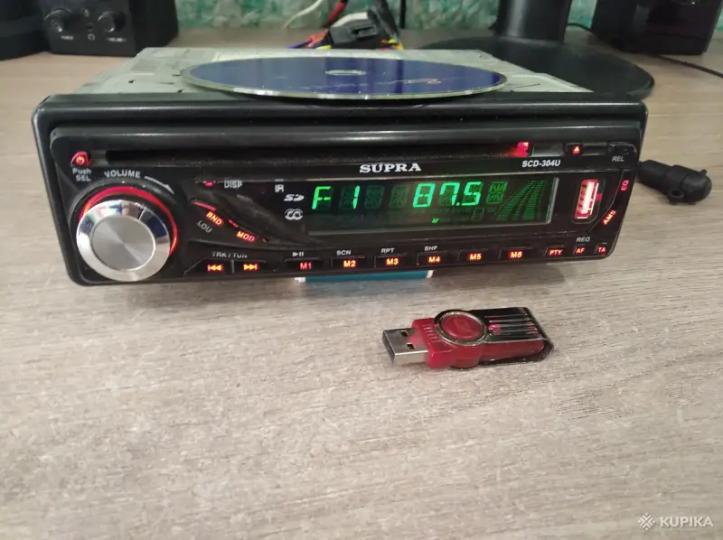 Автомагнитола Supra CD, MP3, USB