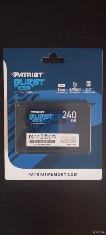 SSD. Patriot Burst Elite. PBE240GS25SSDR