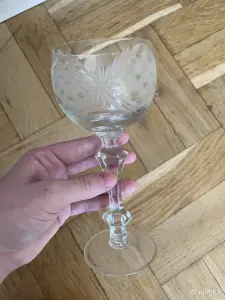 Фужеры 6 шт хрустальные
