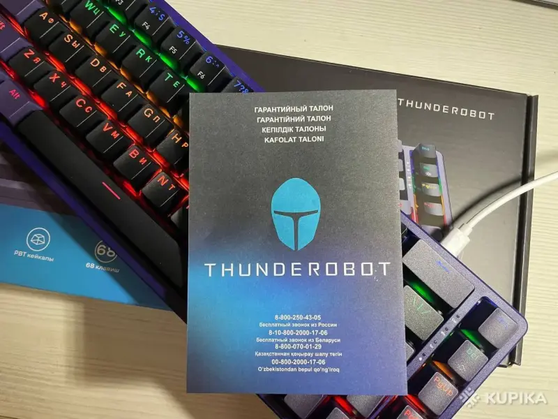 Компьютерная периферия и аксессуары - Механическая клавиатура Thunderobot K68 Stealth Новая! - Вся Беларусь - Фото 7 Механическая клавиатура Thunderobot K68 Stealth Новая! - Вся Беларусь - 255672 - Доска объявлений Kupika.by - Фото 7